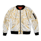 Maori Rugby Custom Ngaru Mangopare Sleeve Zip Bomber Jacket Koura Niho Taniwha Motif