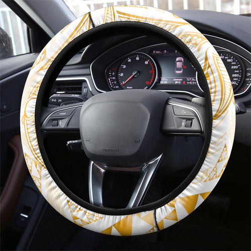 Maori Rugby Ngaru Mangopare Steering Wheel Cover Koura Niho Taniwha Motif