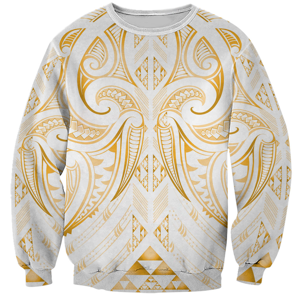 Maori Rugby Custom Ngaru Mangopare Sweatshirt Koura Niho Taniwha Motif