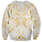 Maori Rugby Custom Ngaru Mangopare Sweatshirt Koura Niho Taniwha Motif