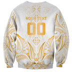 Maori Rugby Custom Ngaru Mangopare Sweatshirt Koura Niho Taniwha Motif