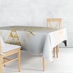 Maori Rugby Custom Ngaru Mangopare Tablecloth Koura Niho Taniwha Motif