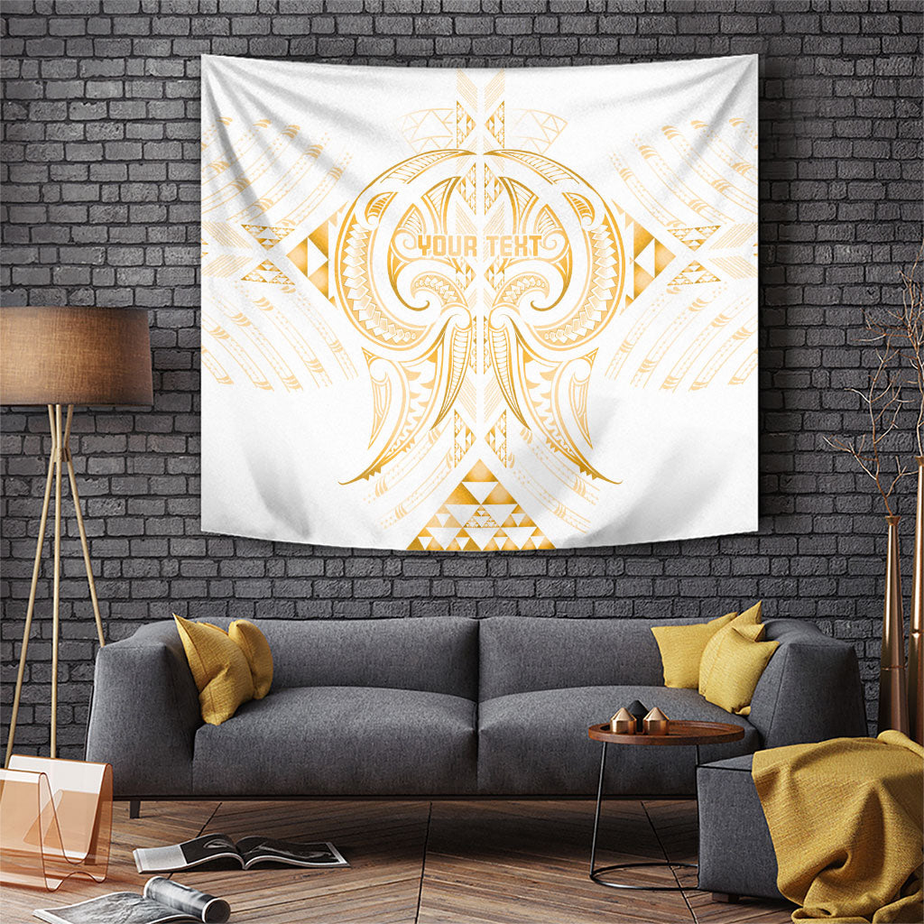 Maori Rugby Custom Ngaru Mangopare Tapestry Koura Niho Taniwha Motif