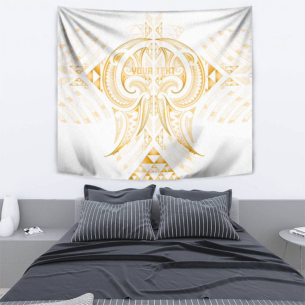 Maori Rugby Custom Ngaru Mangopare Tapestry Koura Niho Taniwha Motif