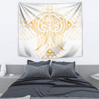 Maori Rugby Custom Ngaru Mangopare Tapestry Koura Niho Taniwha Motif