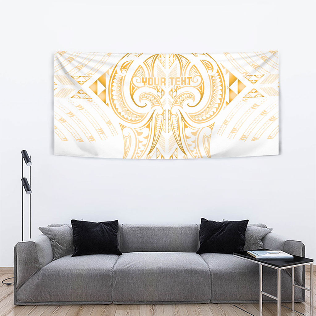 Maori Rugby Custom Ngaru Mangopare Tapestry Koura Niho Taniwha Motif