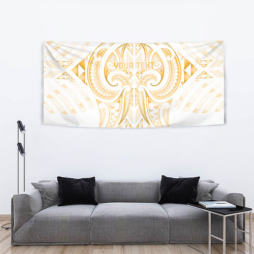 Maori Rugby Custom Ngaru Mangopare Tapestry Koura Niho Taniwha Motif