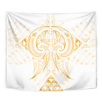 Maori Rugby Custom Ngaru Mangopare Tapestry Koura Niho Taniwha Motif