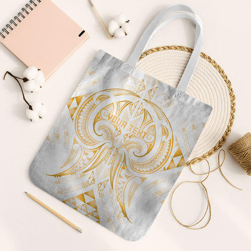 Maori Rugby Custom Ngaru Mangopare Tote Bag Koura Niho Taniwha Motif