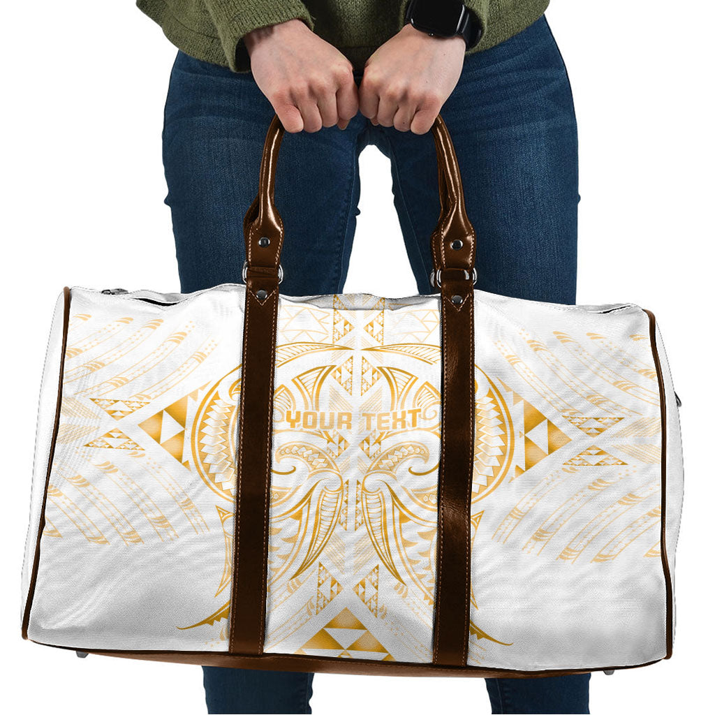 Maori Rugby Custom Ngaru Mangopare Travel Bag Koura Niho Taniwha Motif