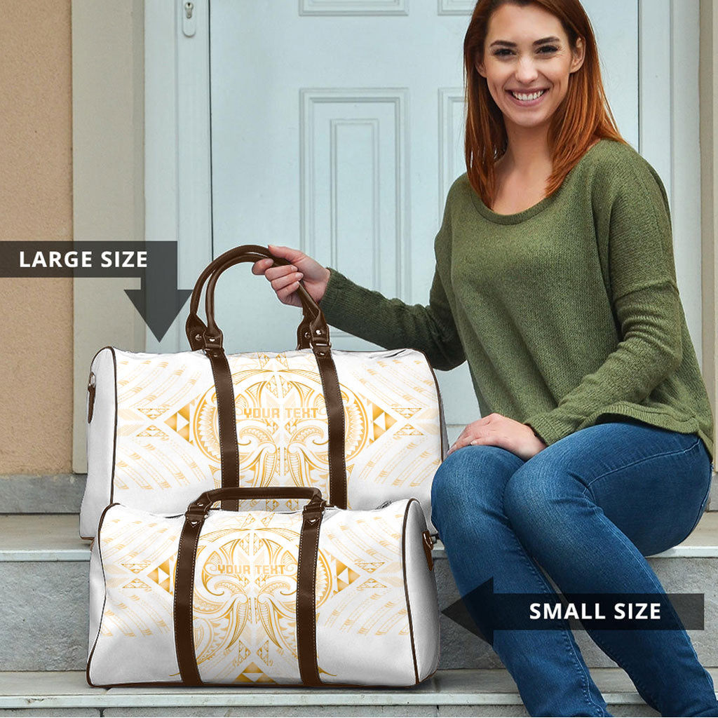 Maori Rugby Custom Ngaru Mangopare Travel Bag Koura Niho Taniwha Motif