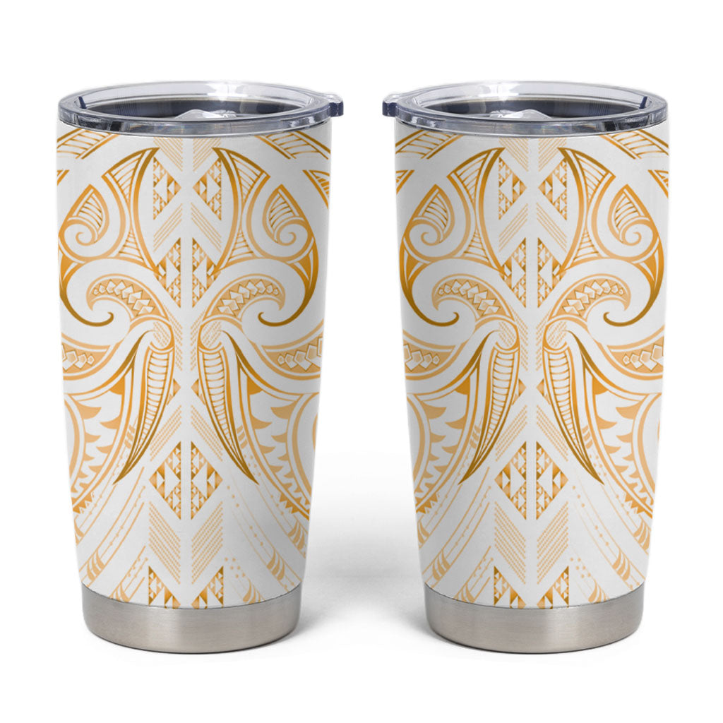 Maori Rugby Custom Ngaru Mangopare Tumbler Cup Koura Niho Taniwha Motif