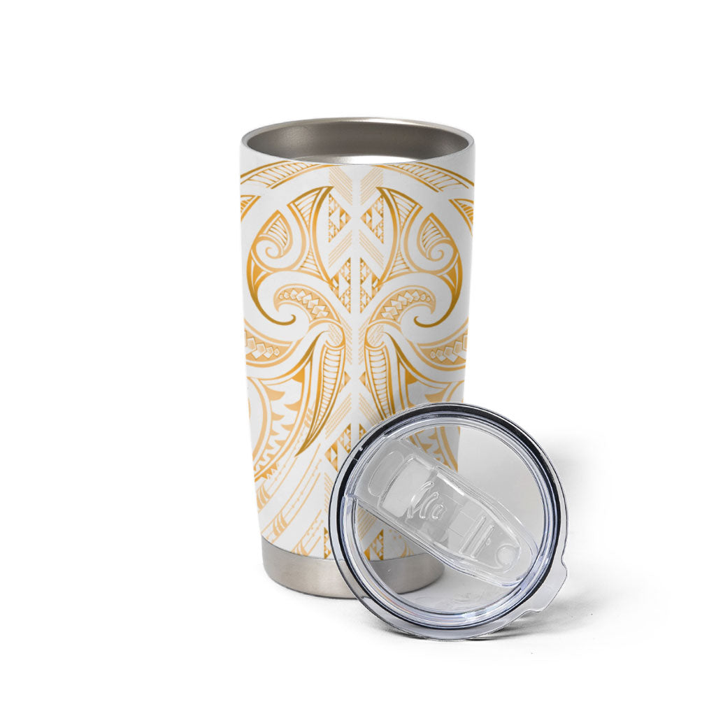 Maori Rugby Custom Ngaru Mangopare Tumbler Cup Koura Niho Taniwha Motif