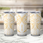 Maori Rugby Custom Ngaru Mangopare Tumbler Cup Koura Niho Taniwha Motif