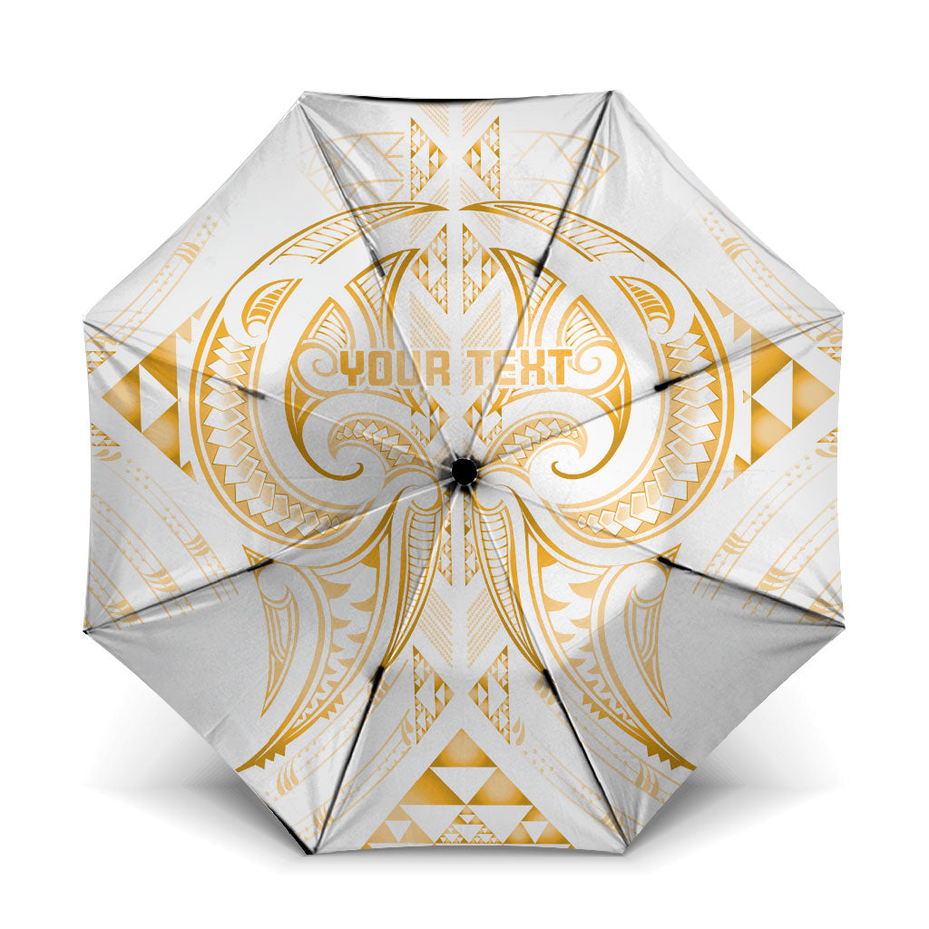 Maori Rugby Custom Ngaru Mangopare Umbrella Koura Niho Taniwha Motif
