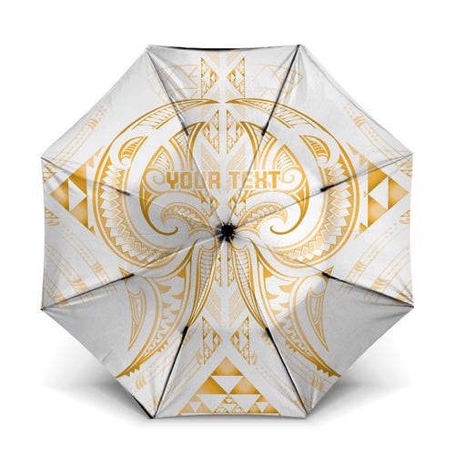 Maori Rugby Custom Ngaru Mangopare Umbrella Koura Niho Taniwha Motif
