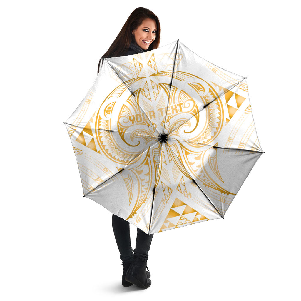Maori Rugby Custom Ngaru Mangopare Umbrella Koura Niho Taniwha Motif