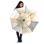 Maori Rugby Custom Ngaru Mangopare Umbrella Koura Niho Taniwha Motif