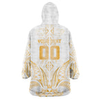 Maori Rugby Custom Ngaru Mangopare Wearable Blanket Hoodie Koura Niho Taniwha Motif