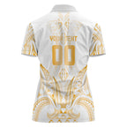 Maori Rugby Custom Ngaru Mangopare Women Polo Shirt Koura Niho Taniwha Motif