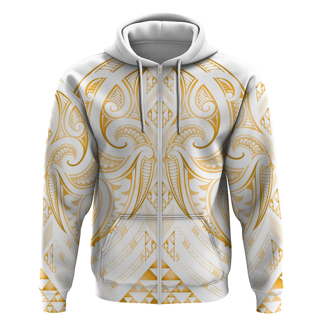 Maori Rugby Custom Ngaru Mangopare Zip Hoodie Koura Niho Taniwha Motif