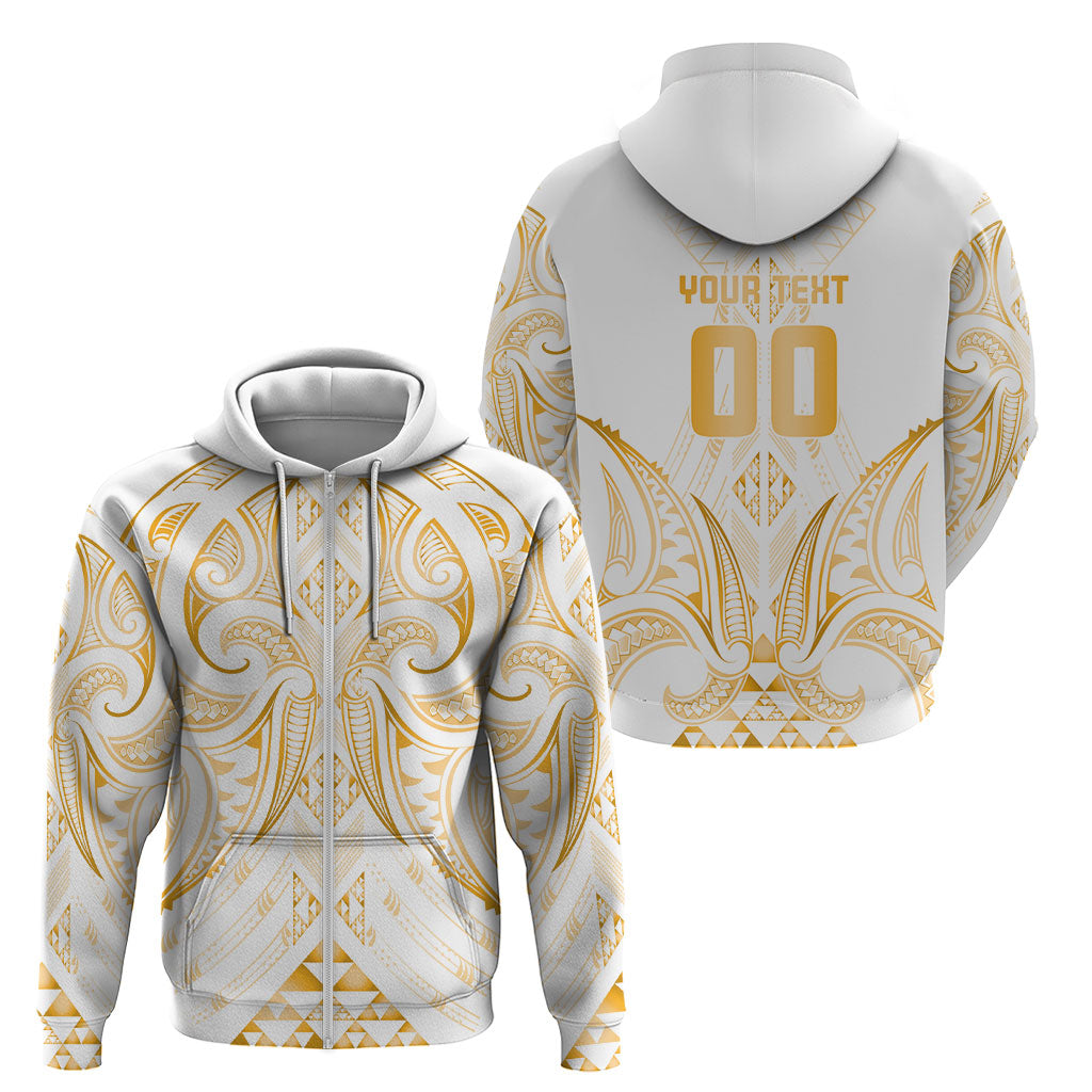 Maori Rugby Custom Ngaru Mangopare Zip Hoodie Koura Niho Taniwha Motif