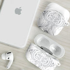 Maori Rugby Custom Ngaru Mangopare AirPods Case Kiwikiwi Niho Taniwha Motif