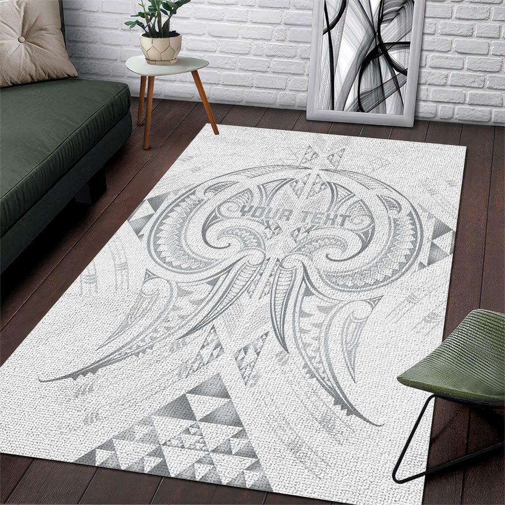 Maori Rugby Custom Ngaru Mangopare Area Rug Kiwikiwi Niho Taniwha Motif