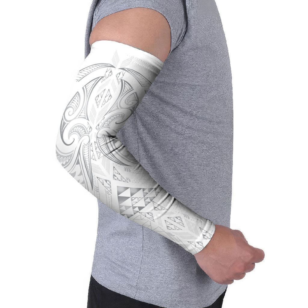 Maori Rugby Custom Ngaru Mangopare Arm Sleeves Kiwikiwi Niho Taniwha Motif