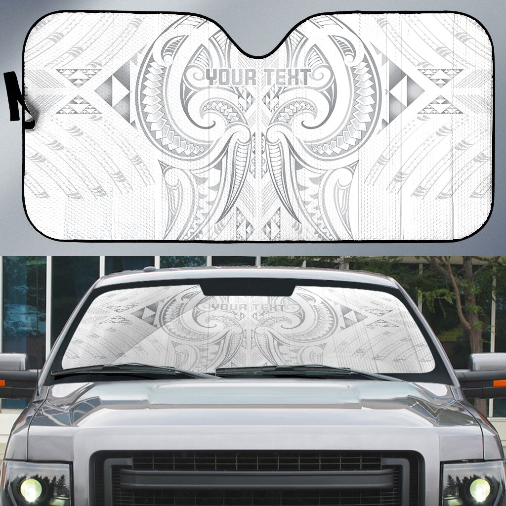 Maori Rugby Custom Ngaru Mangopare Auto Sun Shade Kiwikiwi Niho Taniwha Motif