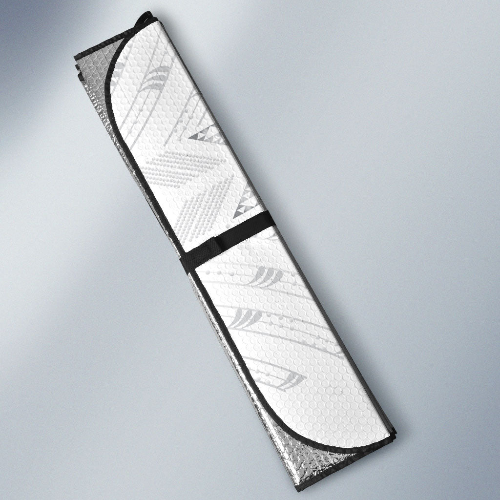 Maori Rugby Custom Ngaru Mangopare Auto Sun Shade Kiwikiwi Niho Taniwha Motif