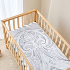 Maori Rugby Custom Ngaru Mangopare Baby Bed Cover Kiwikiwi Niho Taniwha Motif