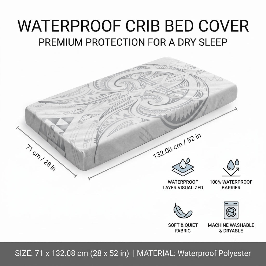 Maori Rugby Custom Ngaru Mangopare Baby Bed Cover Kiwikiwi Niho Taniwha Motif