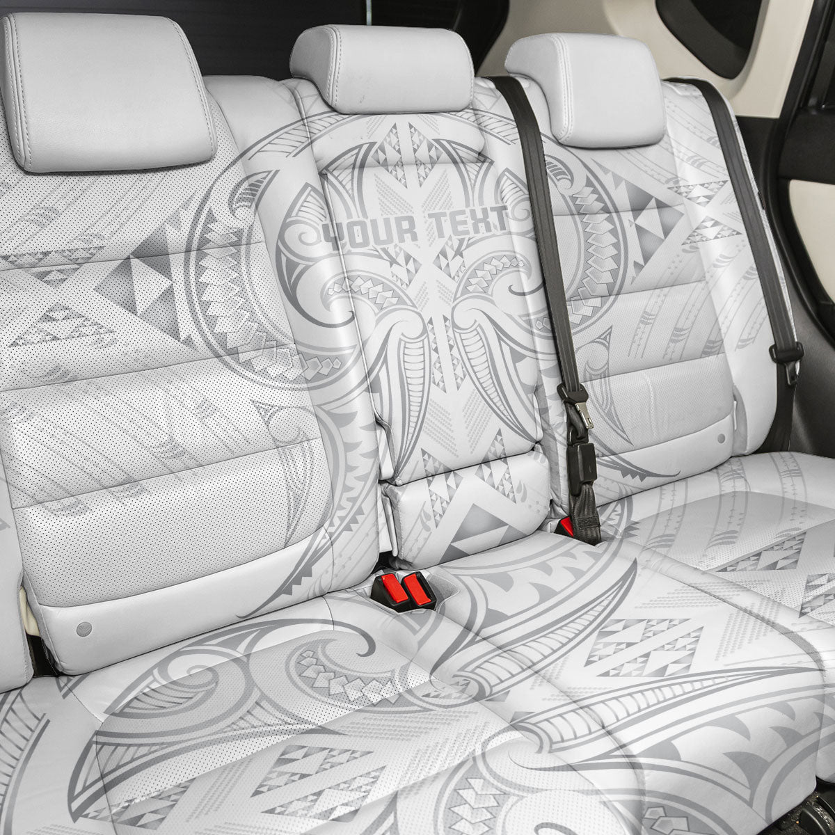 Maori Rugby Custom Ngaru Mangopare Back Car Seat Cover Kiwikiwi Niho Taniwha Motif