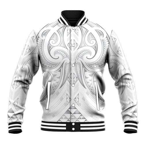 Maori Rugby Custom Ngaru Mangopare Baseball Jacket Kiwikiwi Niho Taniwha Motif