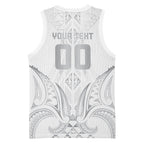 Maori Rugby Custom Ngaru Mangopare Basketball Jersey Kiwikiwi Niho Taniwha Motif