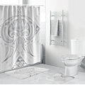 Maori Rugby Custom Ngaru Mangopare Bathroom Set Kiwikiwi Niho Taniwha Motif