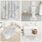 Maori Rugby Custom Ngaru Mangopare Bathroom Set Kiwikiwi Niho Taniwha Motif