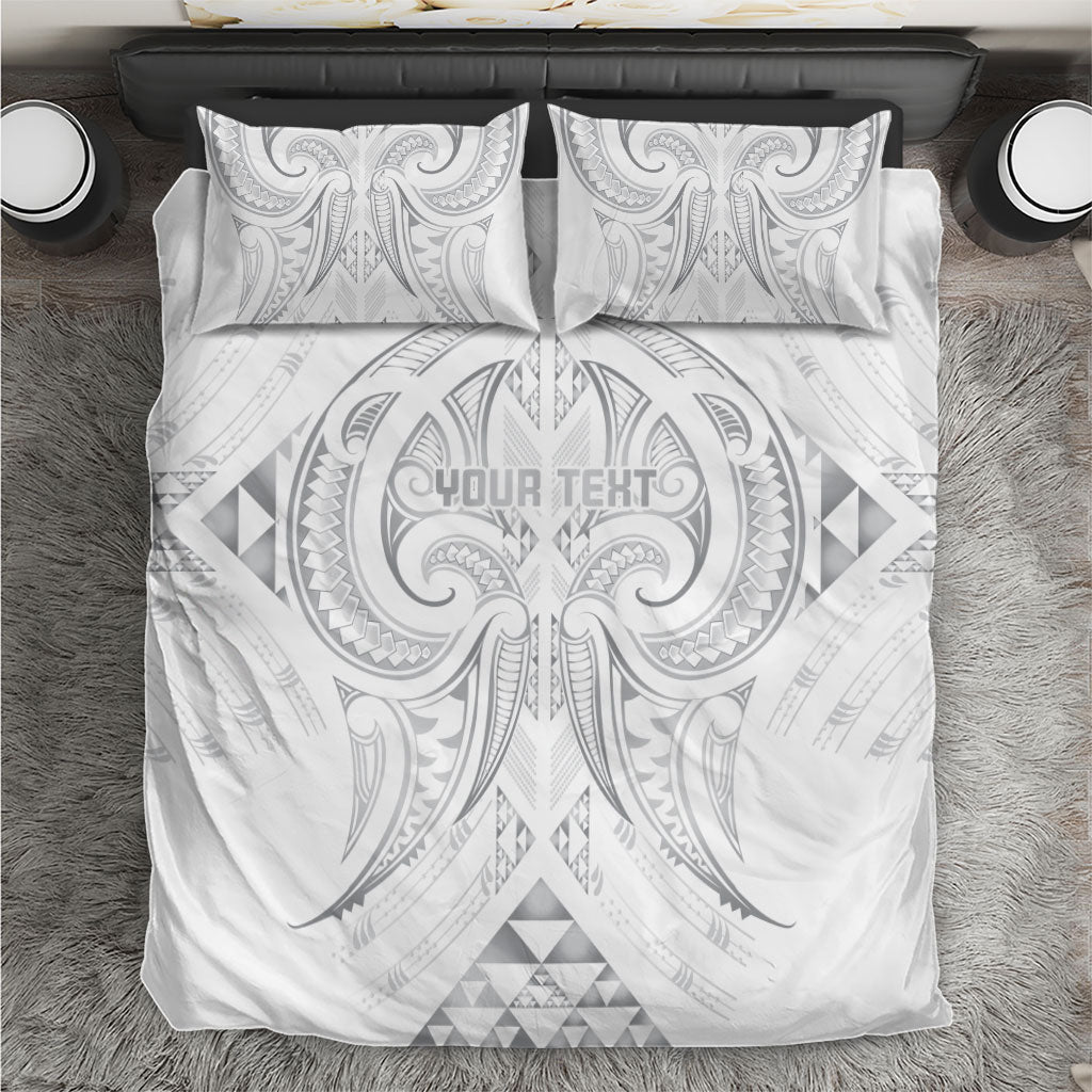Maori Rugby Custom Ngaru Mangopare Bedding Set Kiwikiwi Niho Taniwha Motif