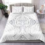 Maori Rugby Custom Ngaru Mangopare Bedding Set Kiwikiwi Niho Taniwha Motif