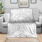 Maori Rugby Custom Ngaru Mangopare Blanket Kiwikiwi Niho Taniwha Motif