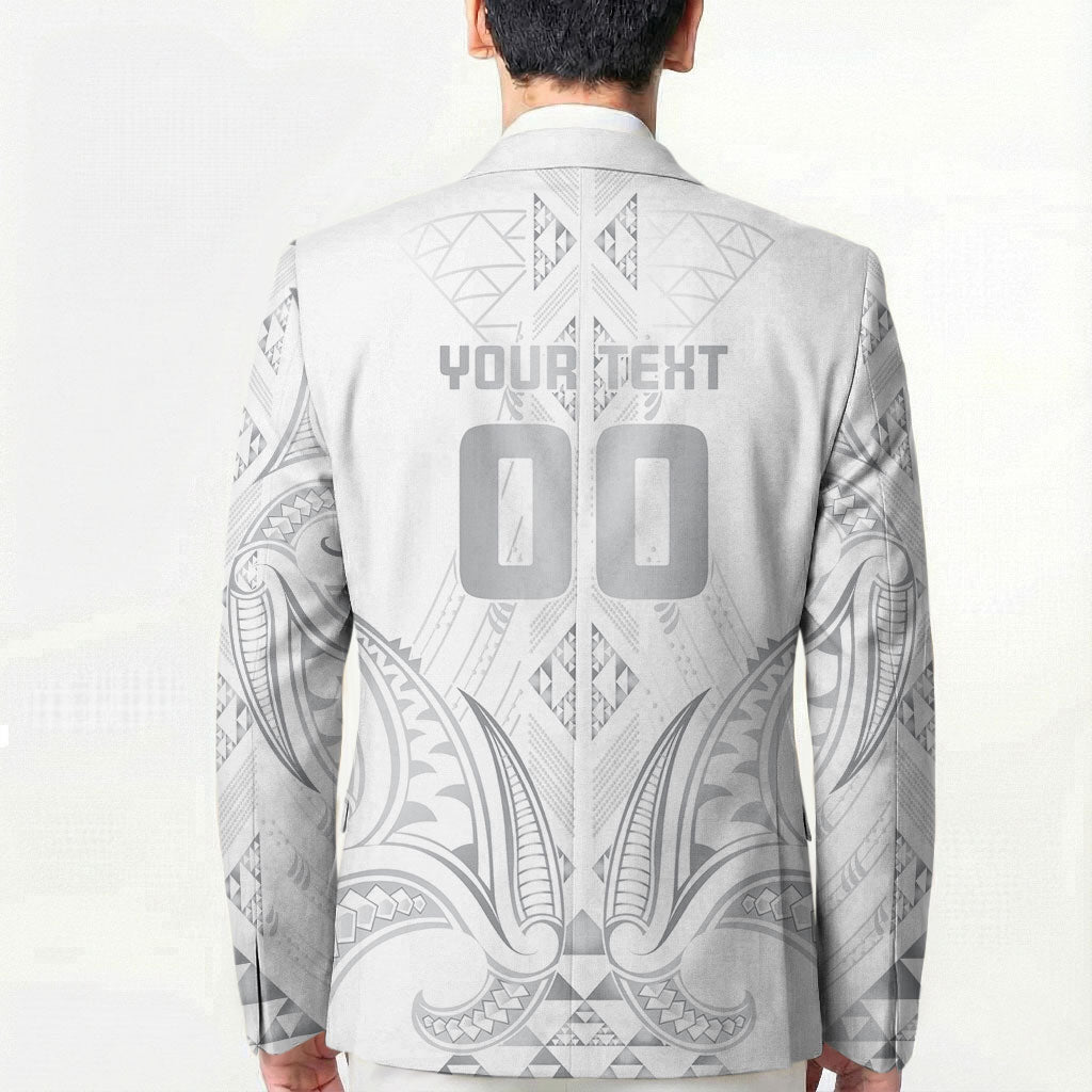 Maori Rugby Custom Ngaru Mangopare Blazer Kiwikiwi Niho Taniwha Motif