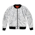 Maori Rugby Custom Ngaru Mangopare Bomber Jacket Kiwikiwi Niho Taniwha Motif