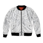 Maori Rugby Custom Ngaru Mangopare Bomber Jacket Kiwikiwi Niho Taniwha Motif