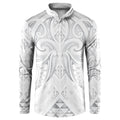 Maori Rugby Custom Ngaru Mangopare Button Sweatshirt Kiwikiwi Niho Taniwha Motif
