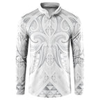 Maori Rugby Custom Ngaru Mangopare Button Sweatshirt Kiwikiwi Niho Taniwha Motif