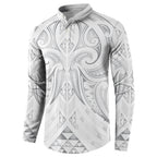 Maori Rugby Custom Ngaru Mangopare Button Sweatshirt Kiwikiwi Niho Taniwha Motif