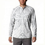 Maori Rugby Custom Ngaru Mangopare Button Sweatshirt Kiwikiwi Niho Taniwha Motif