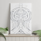 Maori Rugby Custom Ngaru Mangopare Canvas Wall Art Kiwikiwi Niho Taniwha Motif