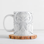 Maori Rugby Custom Ngaru Mangopare Ceramic Mug Kiwikiwi Niho Taniwha Motif